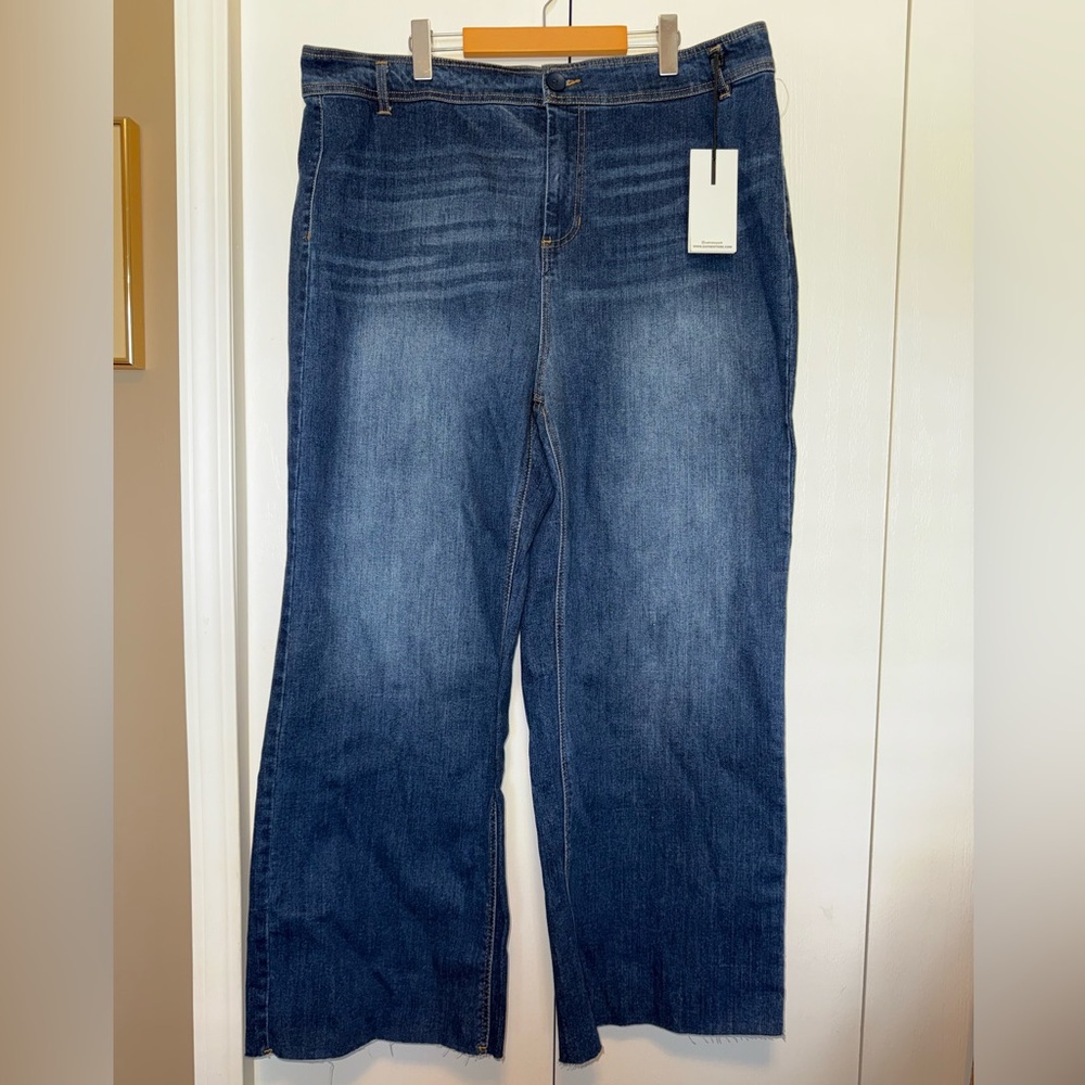 Oat New York Brand New High Waist Wide Leg Jeans